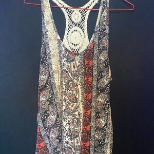 Sweet Rain Multicolor Paisley Tank Top